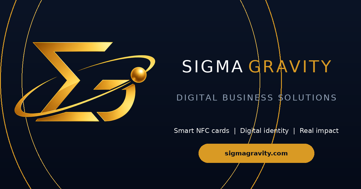 عرض لبطاقات زيارة NFC المهنية من SigmaGravity